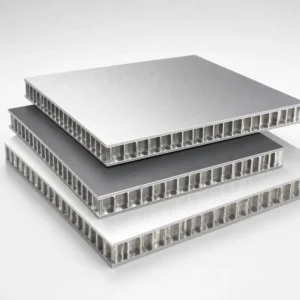 Aluminum honeycomb panel samples with exposed lightweight core edges