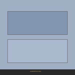 Aluminum Solid Panel - Custom PVDF Coated Facade Panel