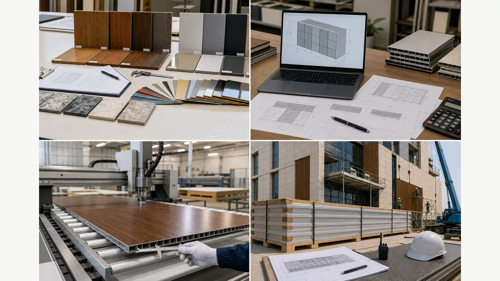 Aluminum panel buyer journey from sample approval to project installation