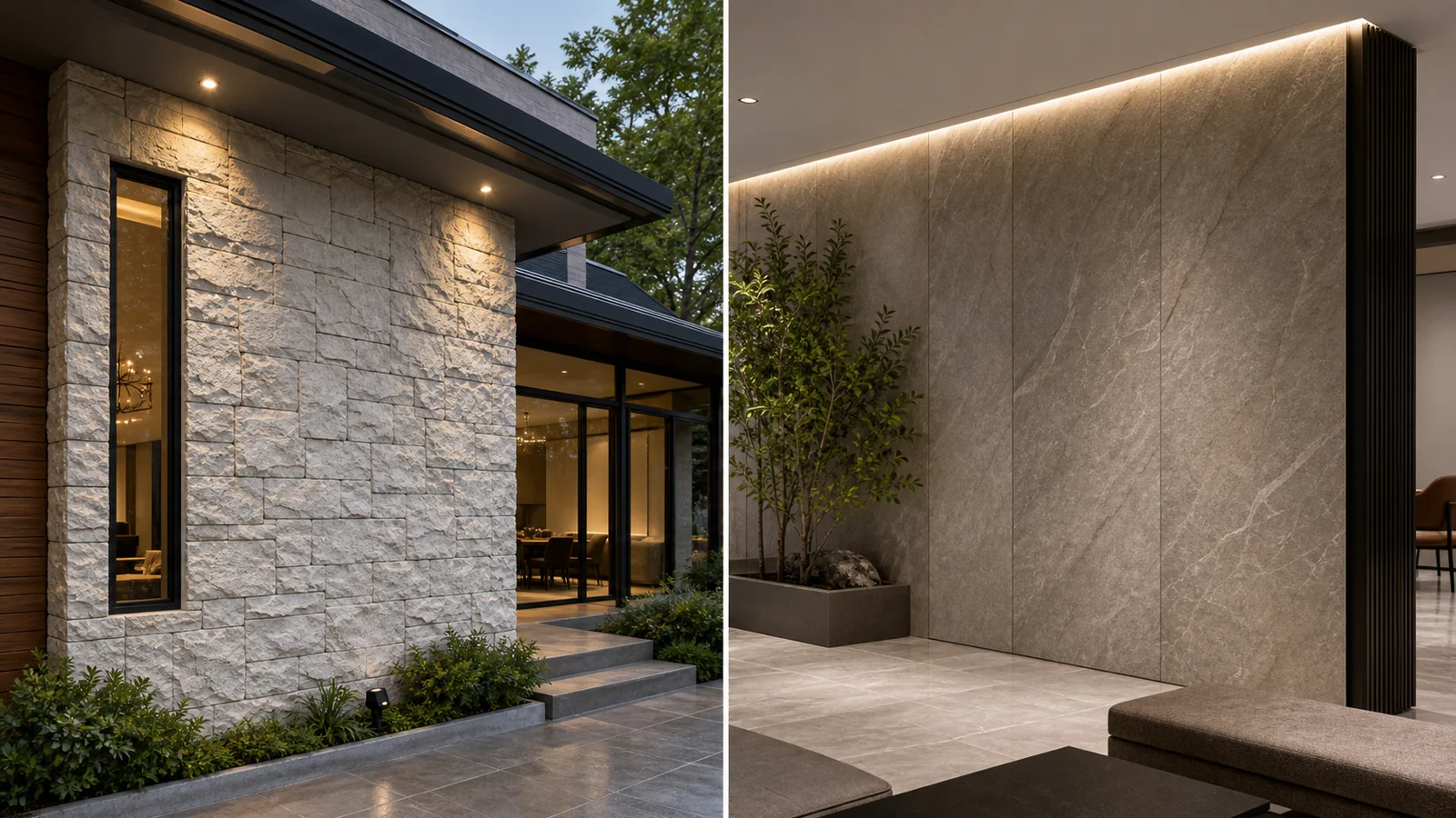 PU Stone and Flexible Stone used for decorative wall cladding projects