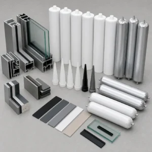 Silicone weatherproof sealant and structural glazing sealant cartridges for curtain wall and facade projects